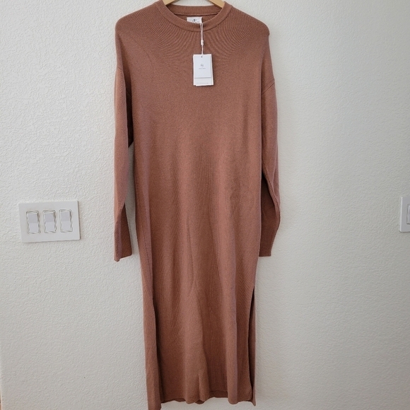 Anine Bing Zoey Ribbed Sweater Dress NEW S - Picture 4 of 11